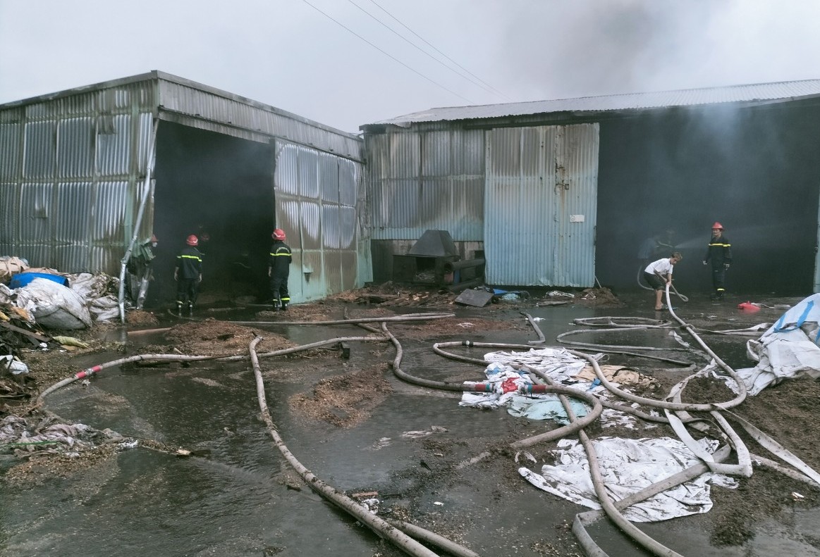 Thông tin về cháy xưởng gỗ xã An Hồng (huyện An Dương)